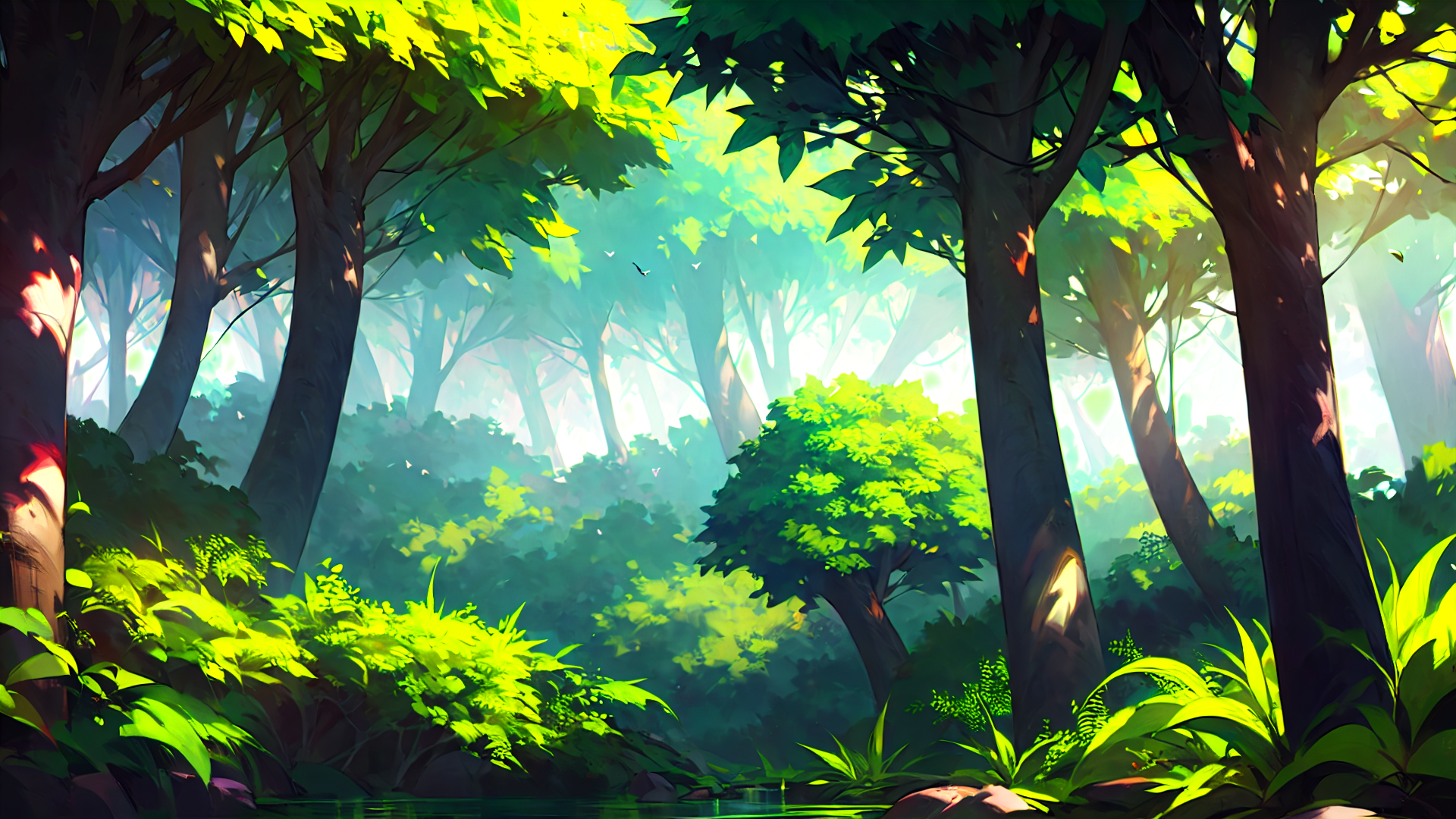 清新梦幻动漫风景美图壁纸