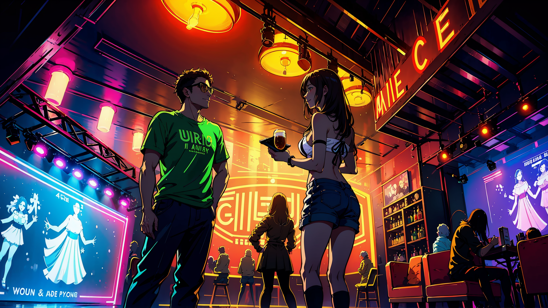 约会中的情侣头像高清壁纸