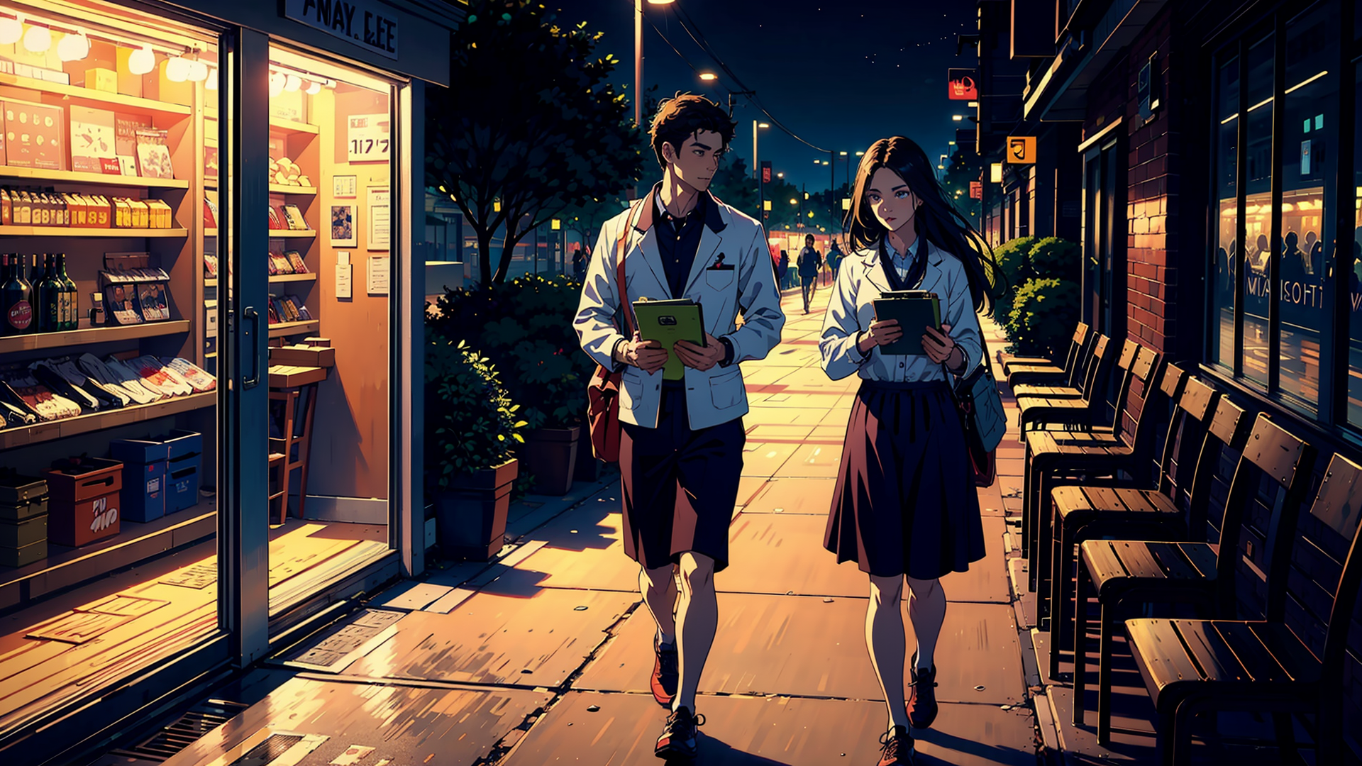 约会中的情侣头像高清壁纸