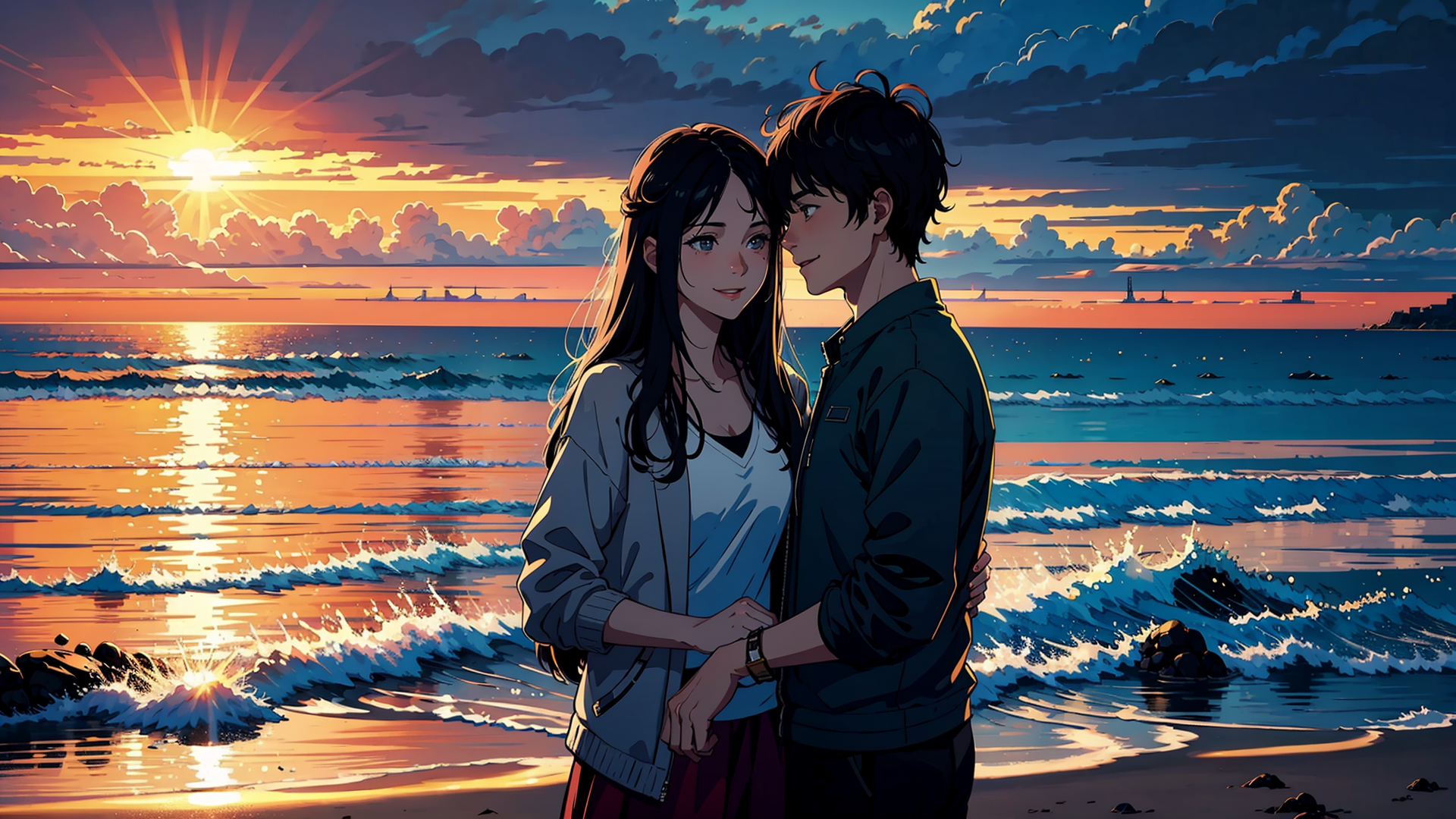 好看的双人动漫情侣头像高清图片