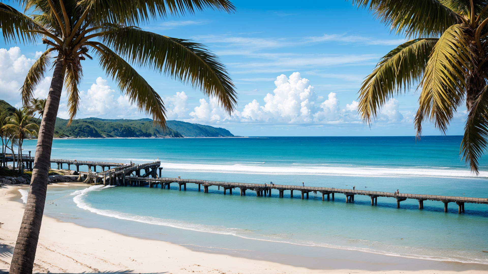 夏季白天唯美海边风景图片赏析