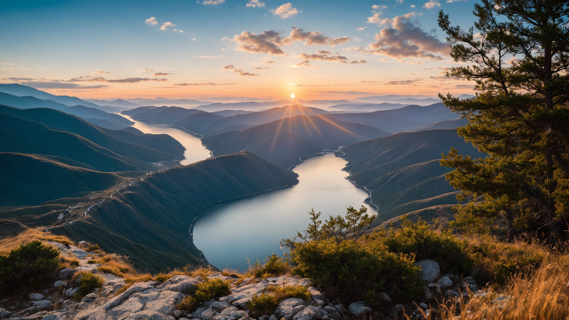 最美清新日出风景图锁屏壁纸推荐