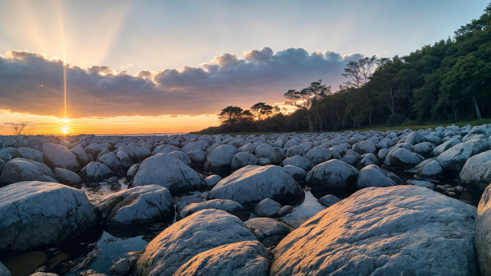 户外旅游时早晨拍下的山间日出图片