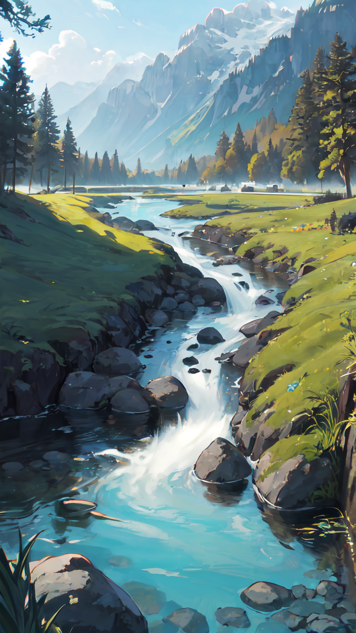 二次元温馨治愈美景高清手机壁纸