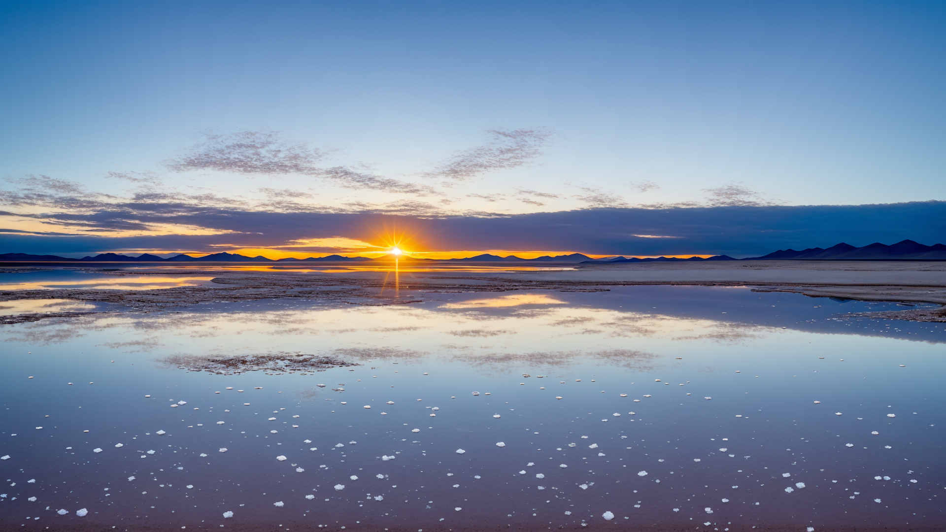 勇敢面对风与天空,玻利维亚乌尤尼盐湖自然风景系列3高清图片