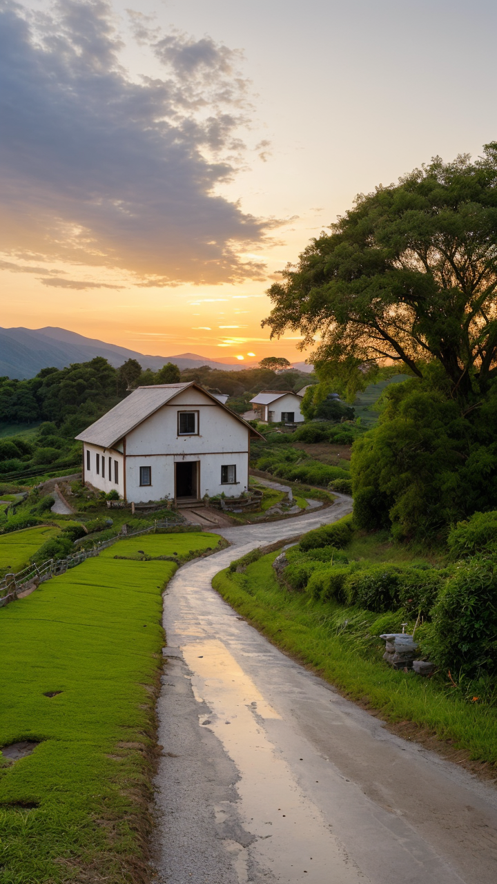 唯美农村风景壁纸高清系列4图片